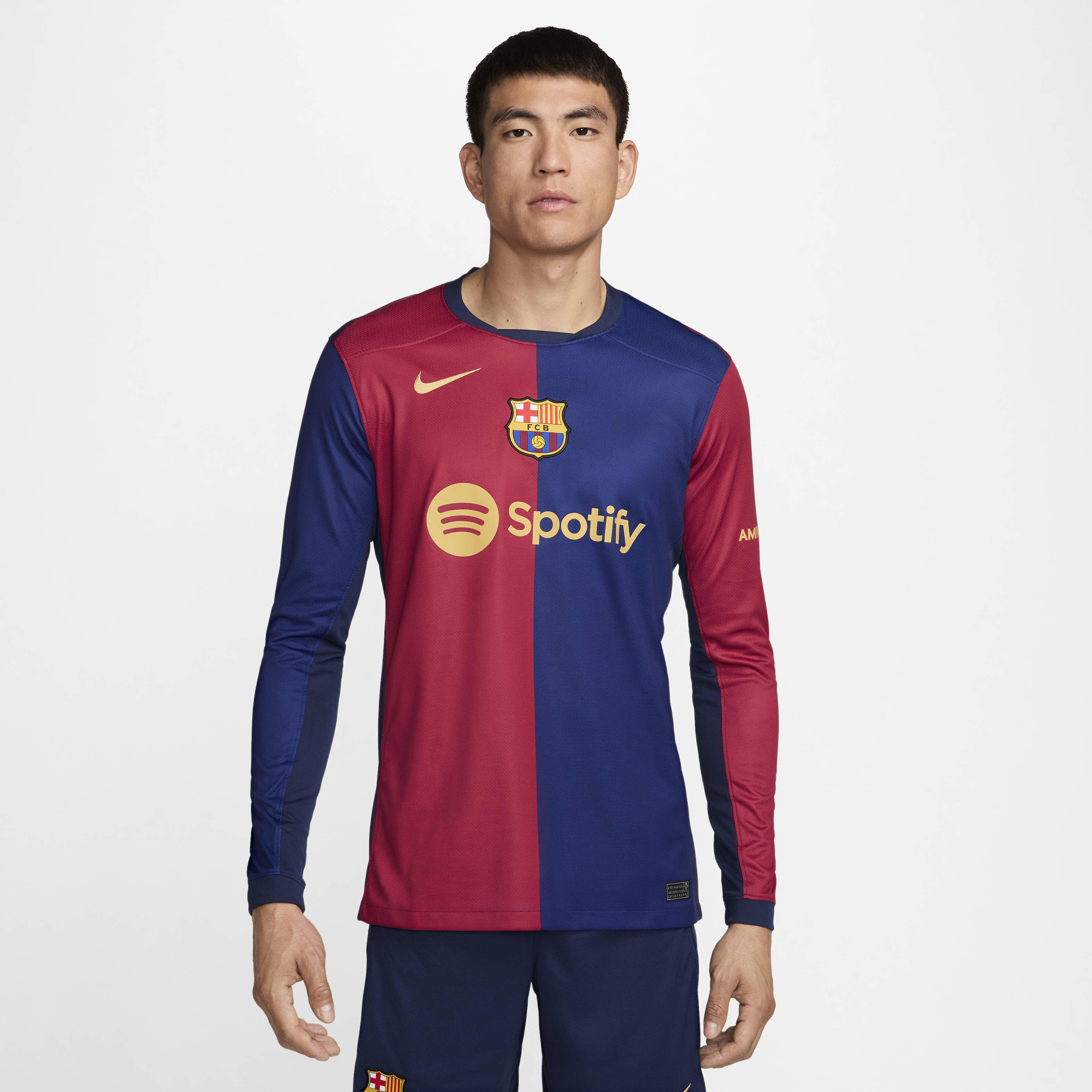 Buy F.C. Barcelona 2024/25 Stadium Home Men's Nike Dri-FIT Football Replica  Long-Sleeve Shirt - Deep Royal Blue/Noble Red/Midnight Navy/Club Gold | Nike  UAE Official