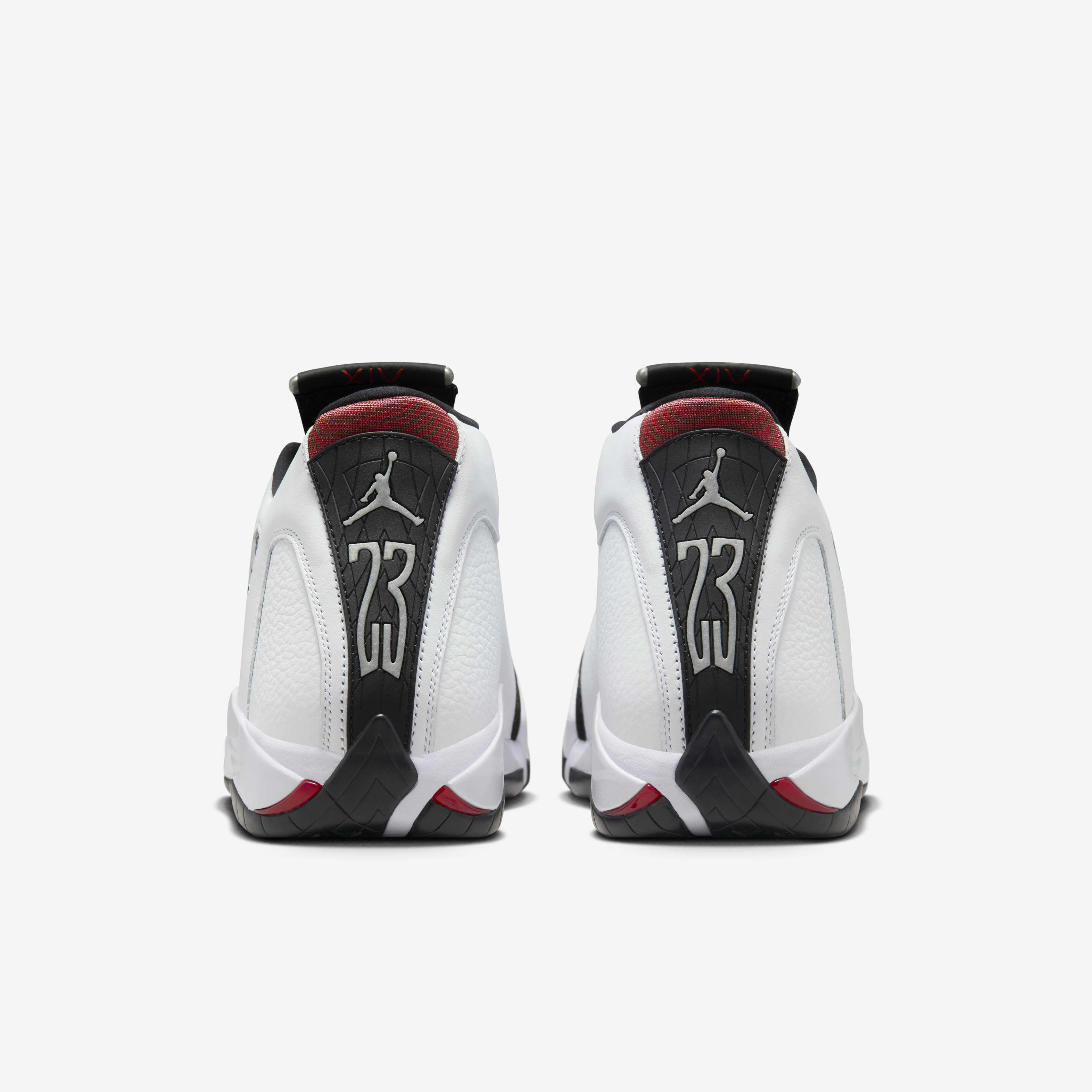 Red black and white jordan 14 cheap