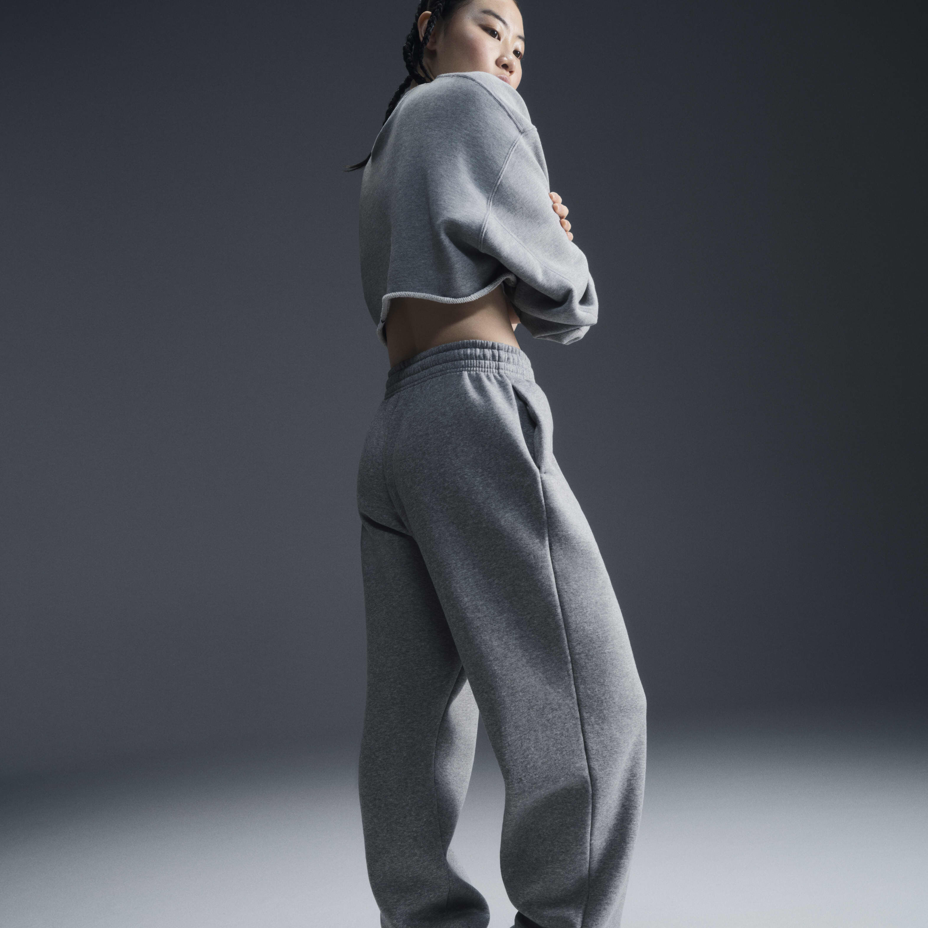 Nike tracksuit grey womens clearance