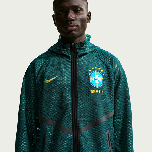 New In Men's Jackets & Gilets-Nike, Brazil, Men's Nike Dri-FIT Football Anthem Jacket