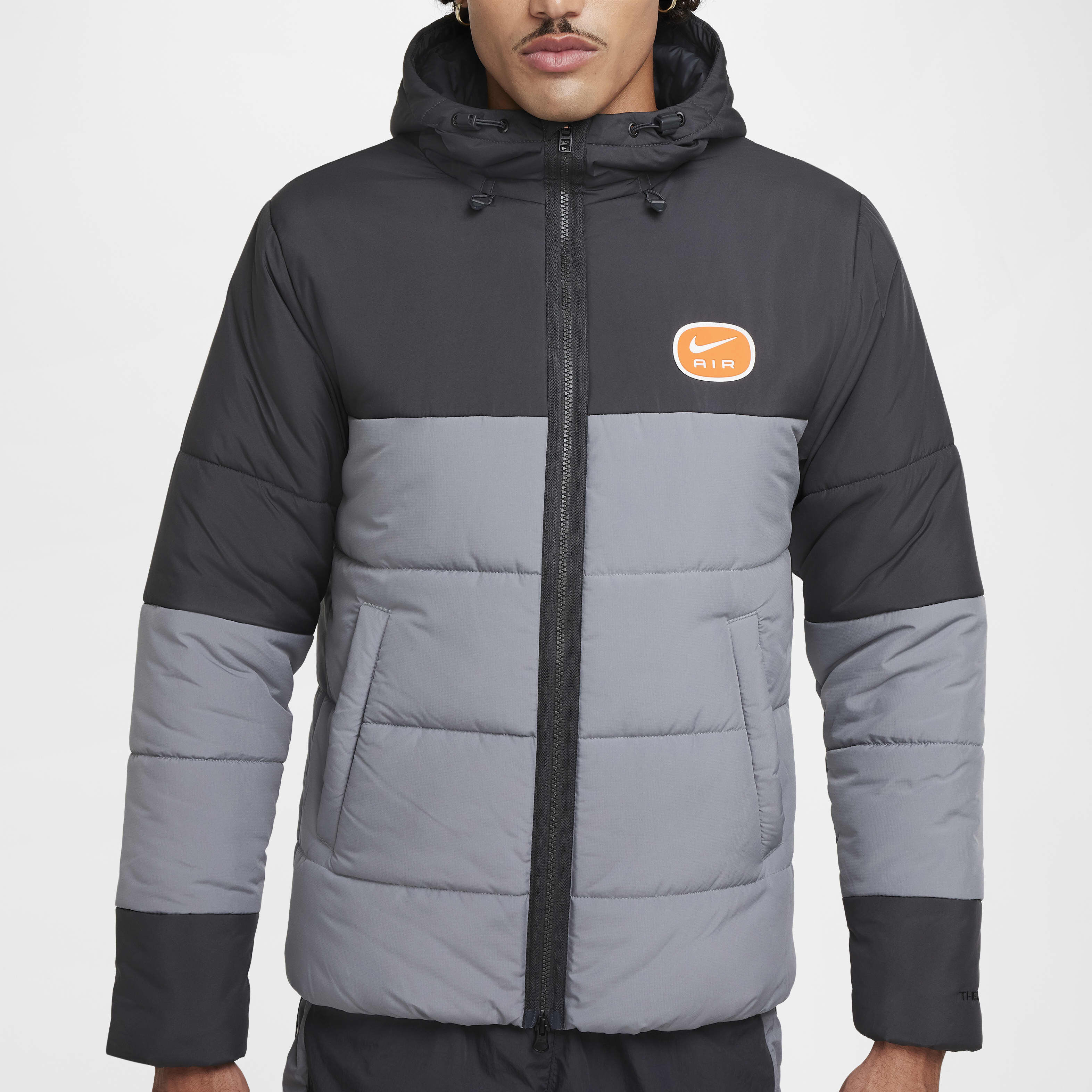 nike synthetic fill jacket grey