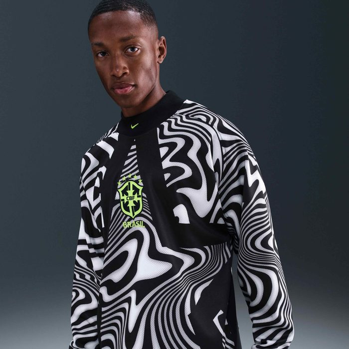 Buy Brazil Hollywood Keeper Men's Nike Football Shirt - Black/Volt Buy Brazil Hollywood Keeper Men's Nike Football Shirt - Black/Volt