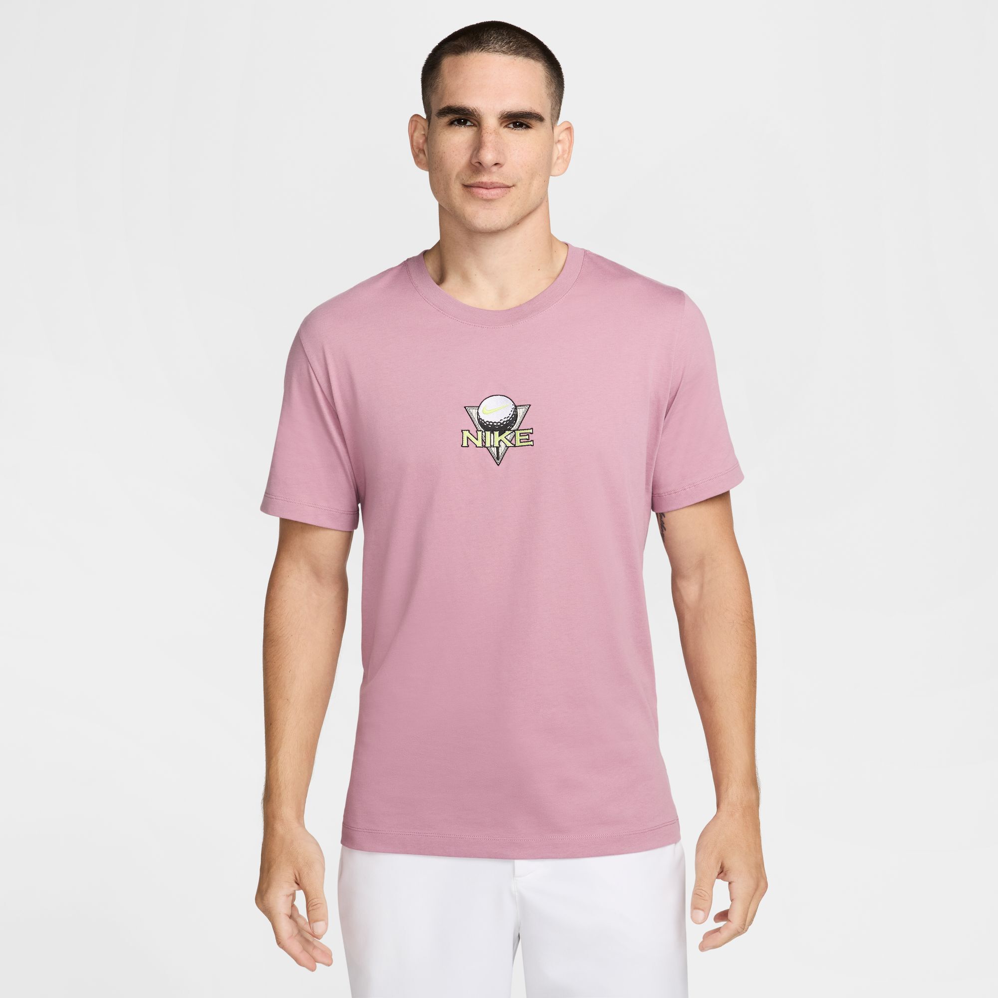 Yellow and pink nike shirt top