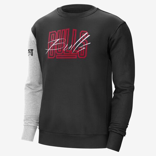 Hoodies & Sweatshirts-Nike, Chicago Bulls Courtside, Men's Nike NBA Fleece Sweatshirt
