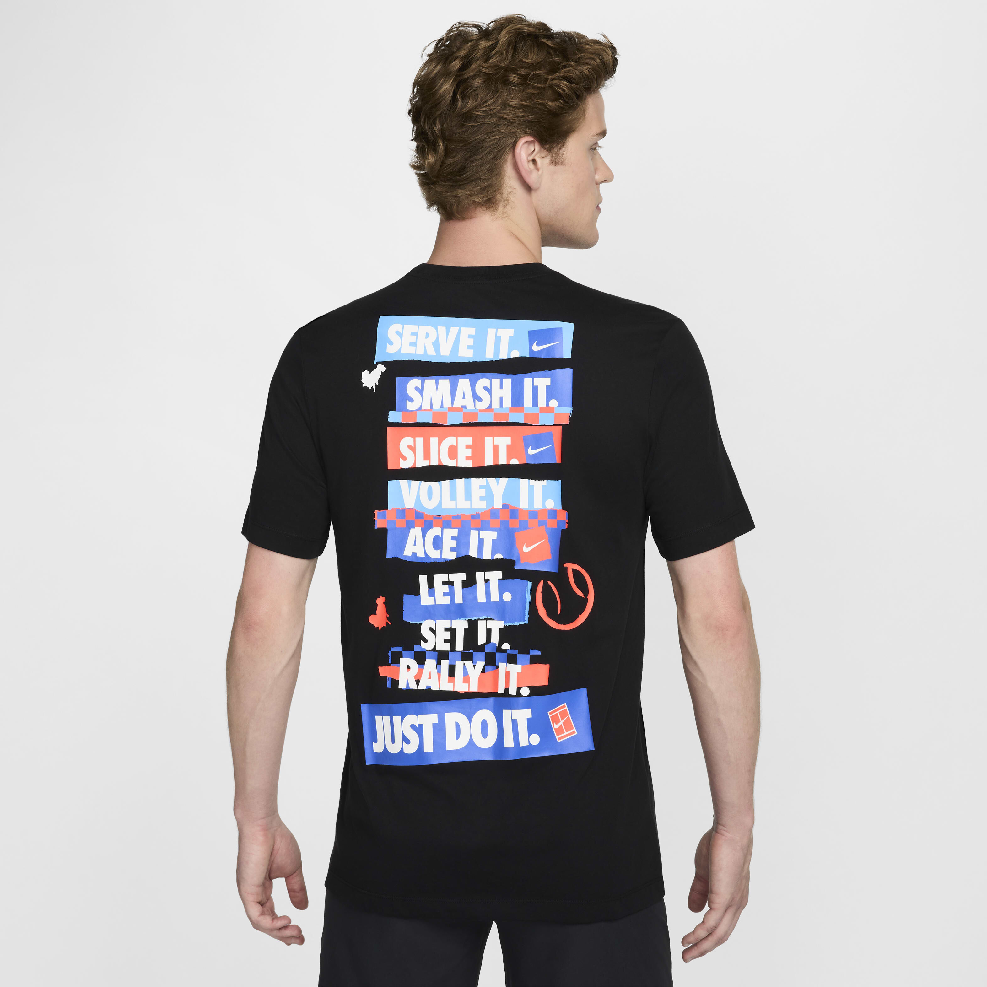 Buy NikeCourt Men's Dri-FIT Tennis T-Shirt - Black @ Nike UAE