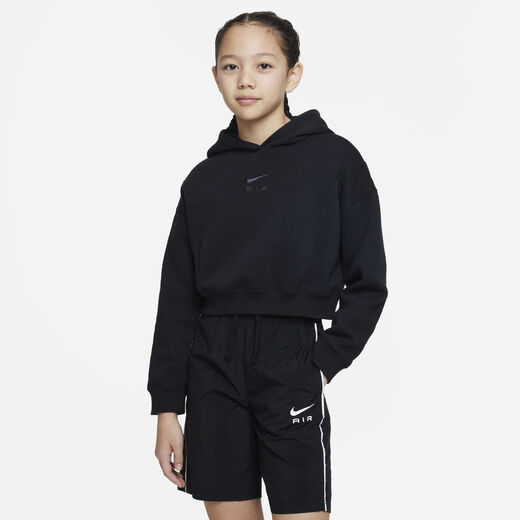 Hoodies & Sweatshirts-Nike, Nike Air, Older Kids' (Girls') French Terry Cropped Hoodie Hoodies & Sweatshirts-Nike, Nike Air, Older Kids' (Girls') French Terry Cropped Hoodie