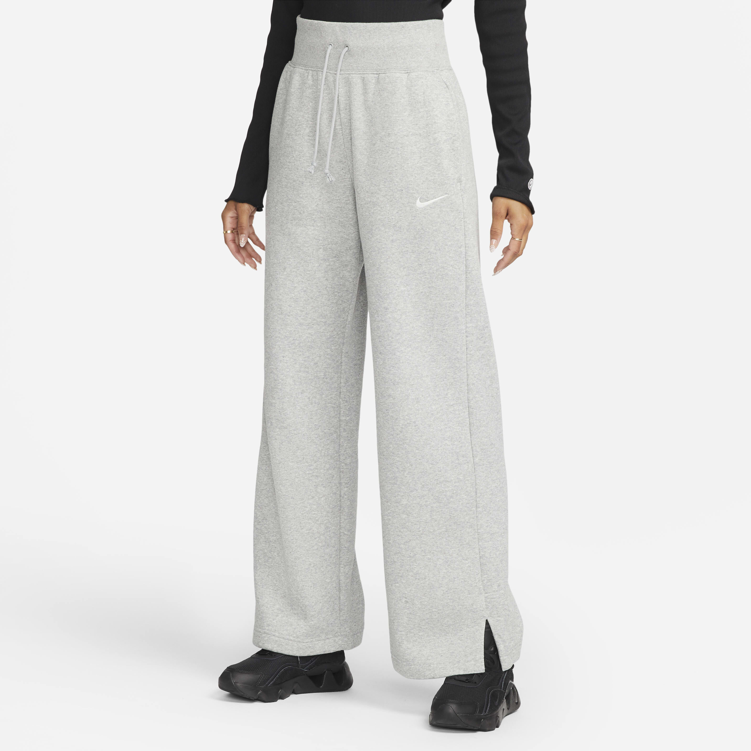 Buy Nike Sportswear Phoenix Fleece Women s High Waisted Wide Leg Tracksuit Bottoms Nike UAE Official