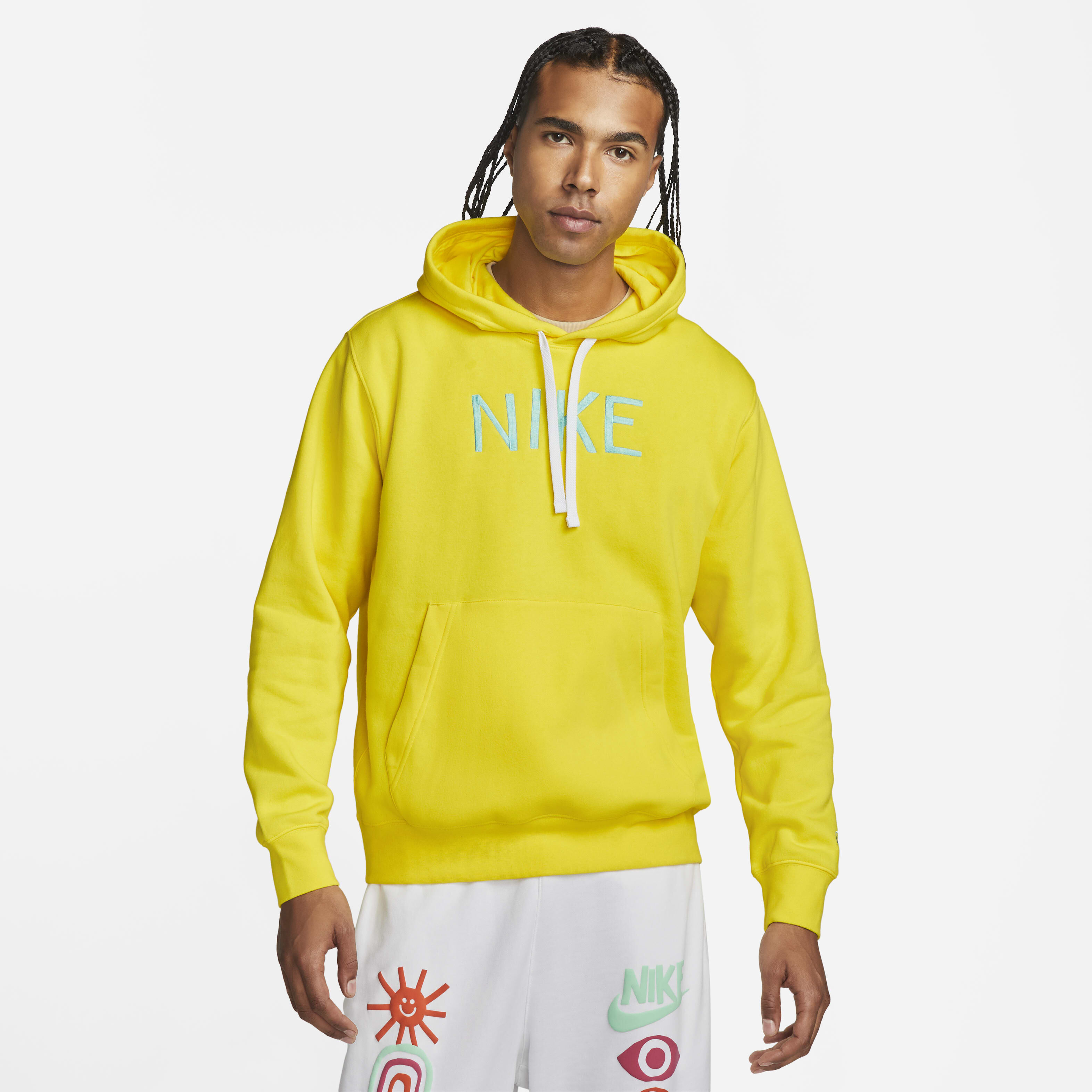 yellow and blue nike hoodie