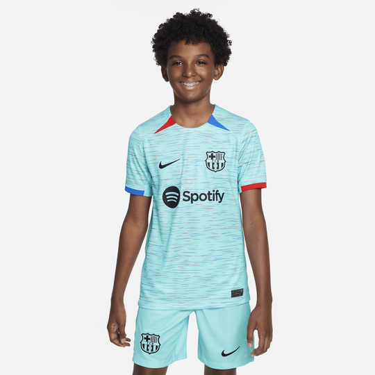 Barcelona football top kit kids