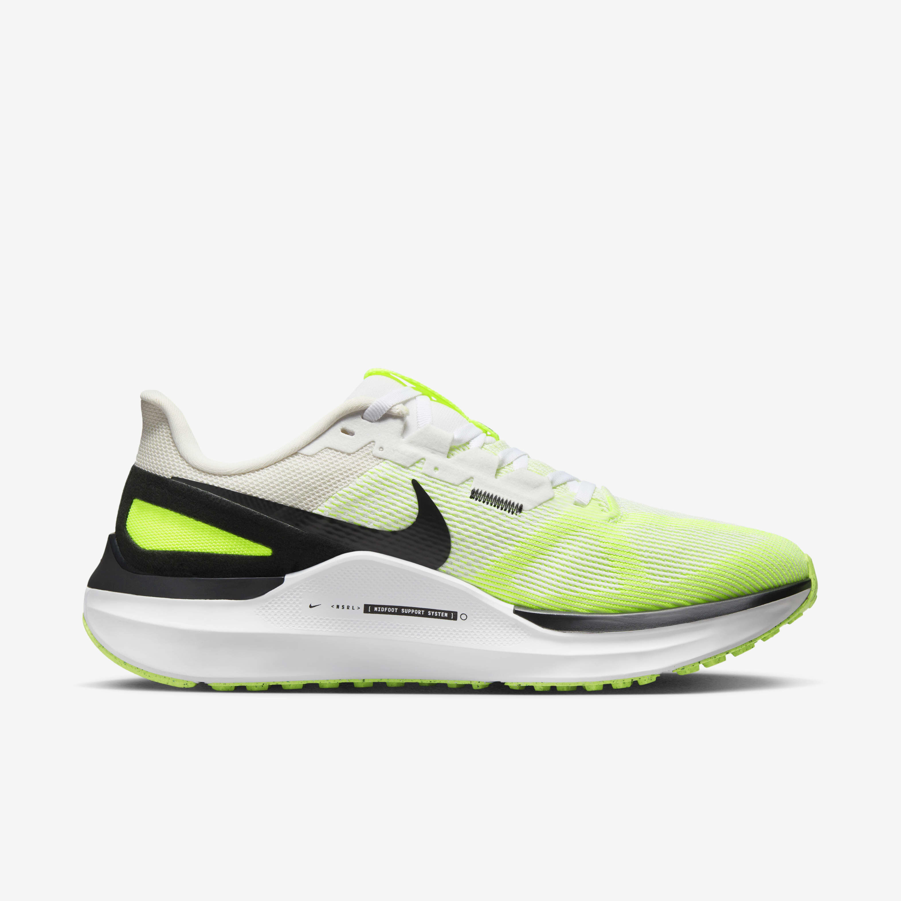 Buy Nike Structure 25 Men s Road Running Shoes White Volt Phantom Black Nike UAE Official