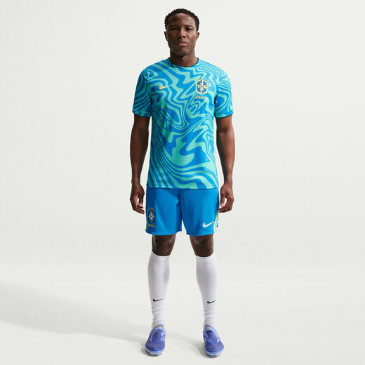 Brazil-Nike, Brazil Academy Pro, Men's Nike Dri-FIT Football Pre-Match Short-Sleeve Top