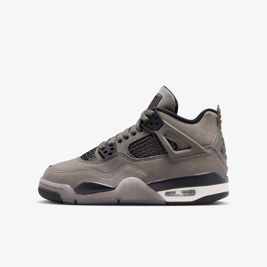 Kids' Shoes & Sneakers-JRDN, Air Jordan 4 Retro 'Cave Stone and Black', Older Kids' Shoes