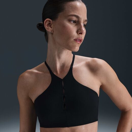 Women's Sports Bras-Nike, Nike One Keyhole, Women's Light-Support Padded High-Neck Sports Bra Women's Sports Bras-Nike, Nike One Keyhole, Women's Light-Support Padded High-Neck Sports Bra