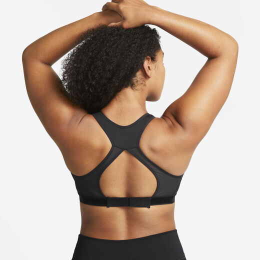 Sports Bras-Nike, Nike Swoosh, Women's High-Support Non-Padded Adjustable Sports Bra