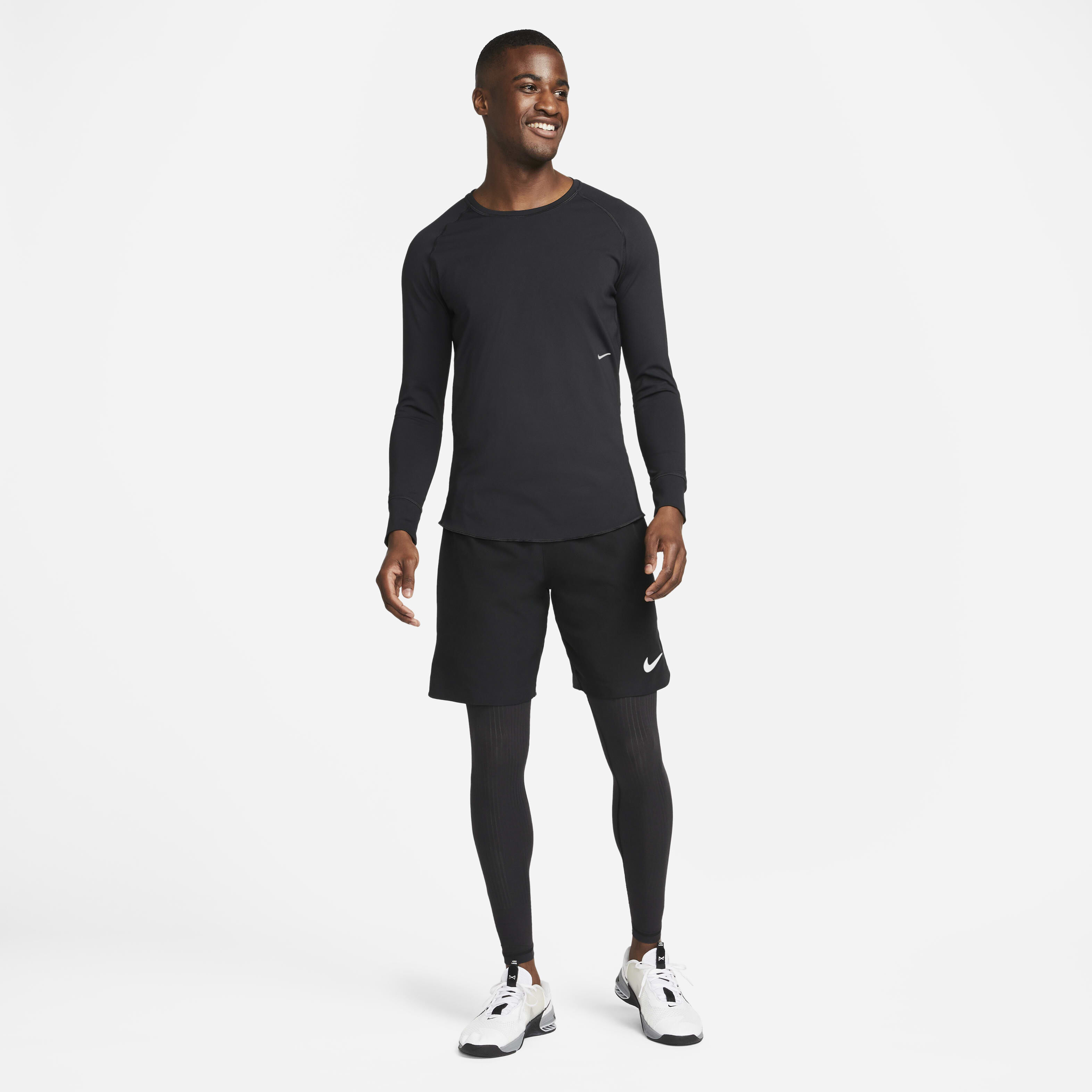 NIKE DRI-FIT ADV APS AXIS REC L/S トップ 黒 ブラック S
