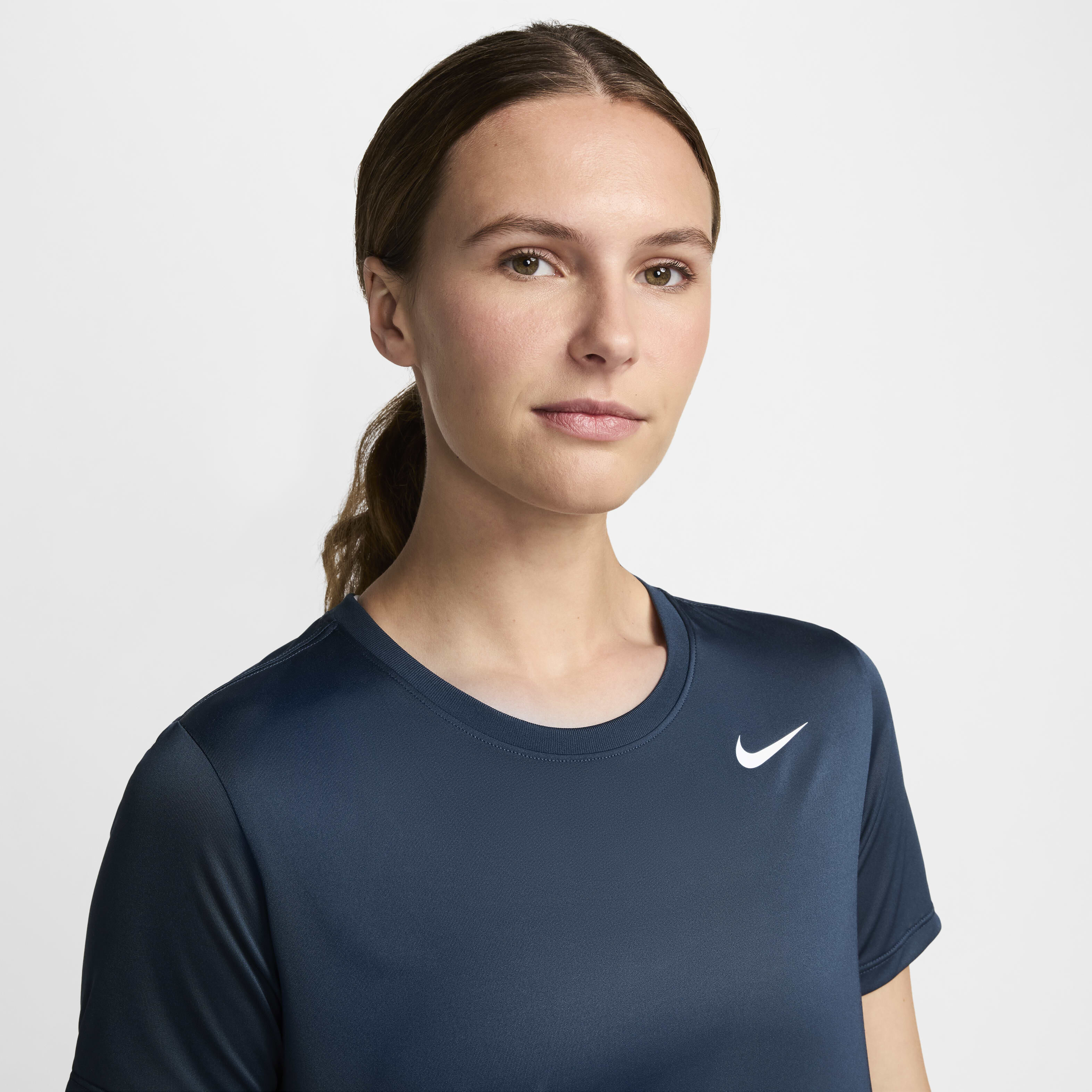 Buy Nike Dri FIT Women s T Shirt Armoury Navy Nike UAE Official