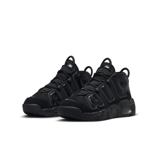 Air more uptempo triple black best sale