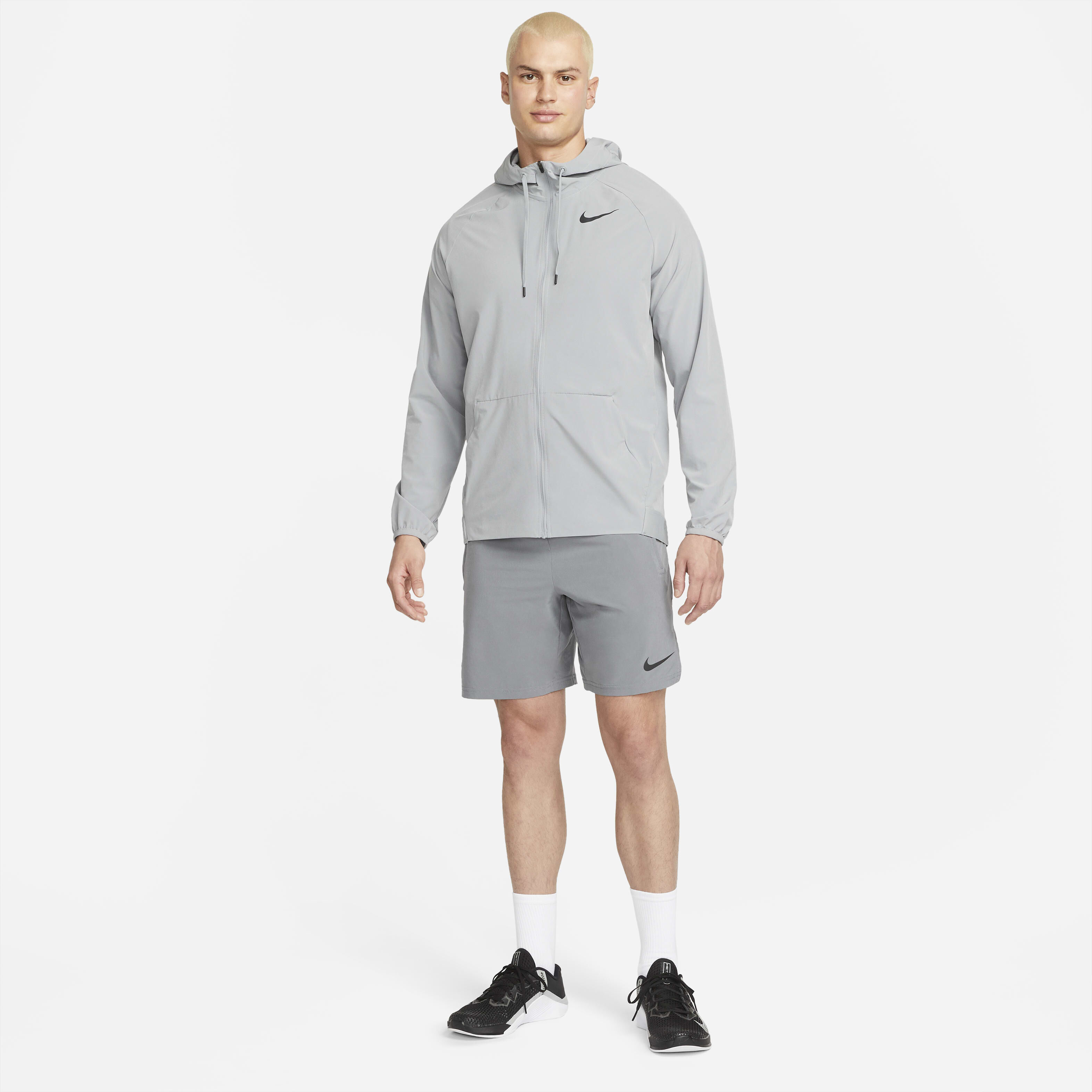 Buy Nike Pro Dri-FIT Flex Vent Max Men's Full-Zip Hooded Training Jacket -  Particle Grey/Iron Grey/Black | Nike UAE Official