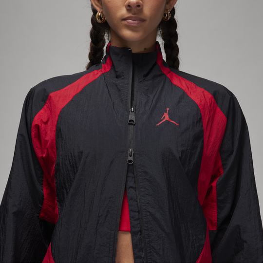 Red and black jordan 2025 windbreaker