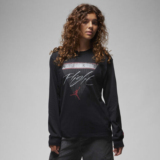 T-Shirts & Tops-Jordan, Jordan, Women's Long-Sleeve Graphic T-Shirt