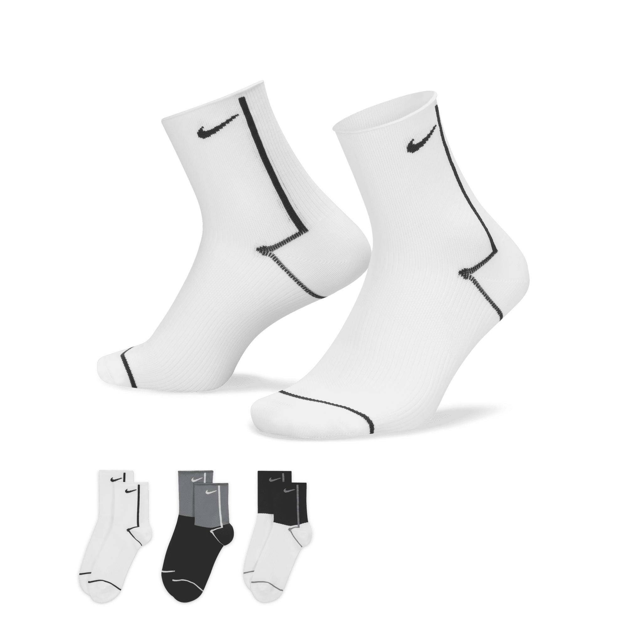 Nike socks with deals logo on front