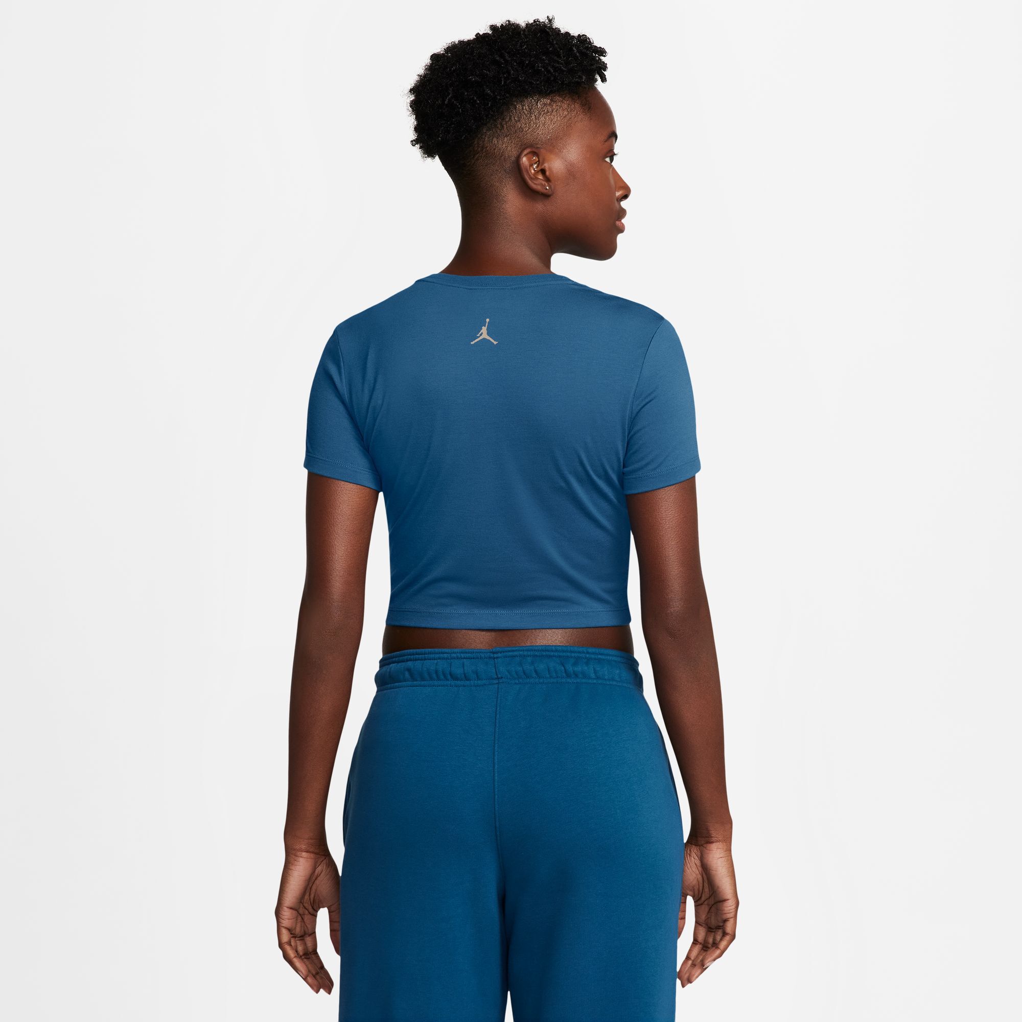 Buy Jordan Women's Slim Cropped T-Shirt - Industrial Blue