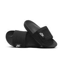 Grey nike store slides