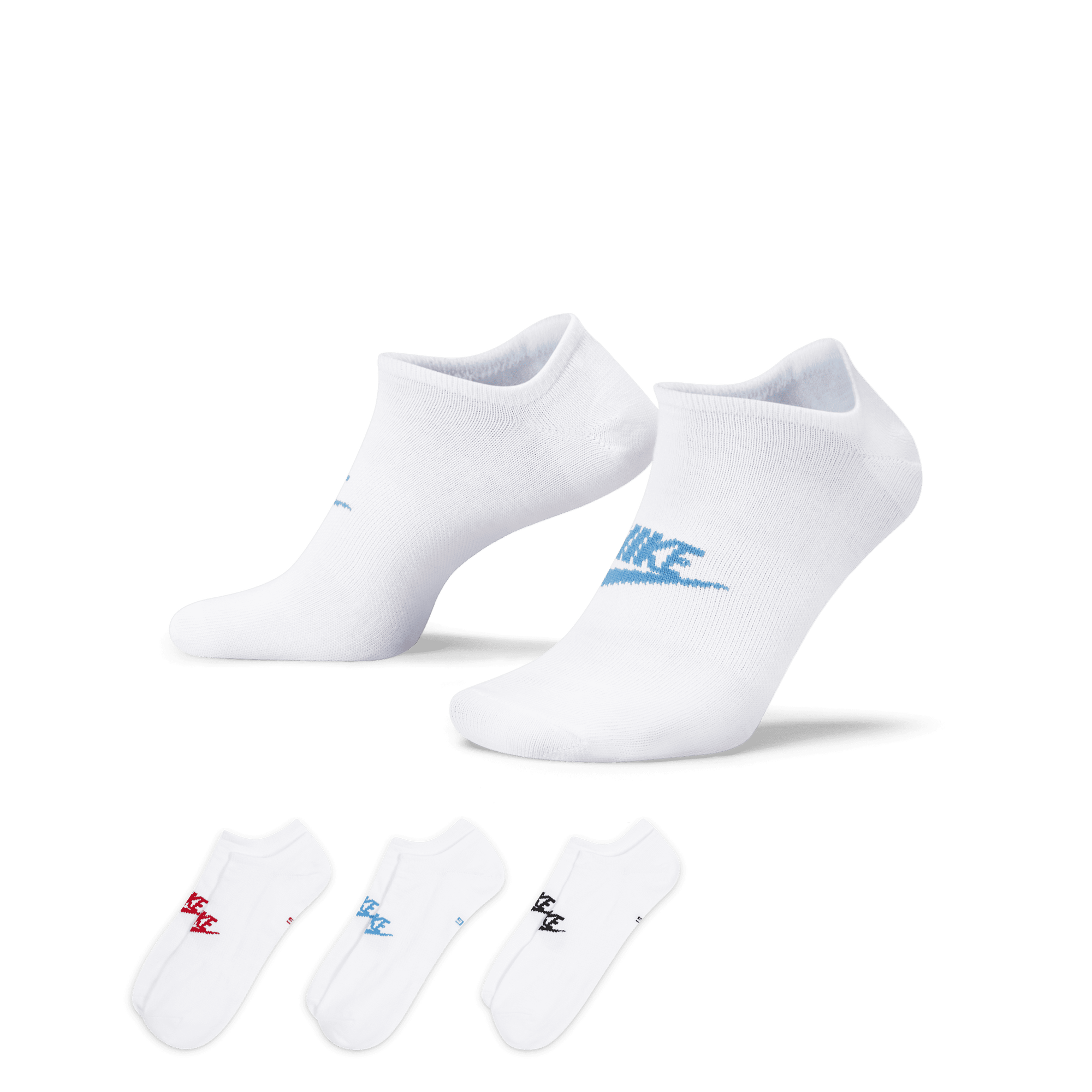 Shop Sportswear Everyday Essential No Show Socks 3 Pairs Nike UAE