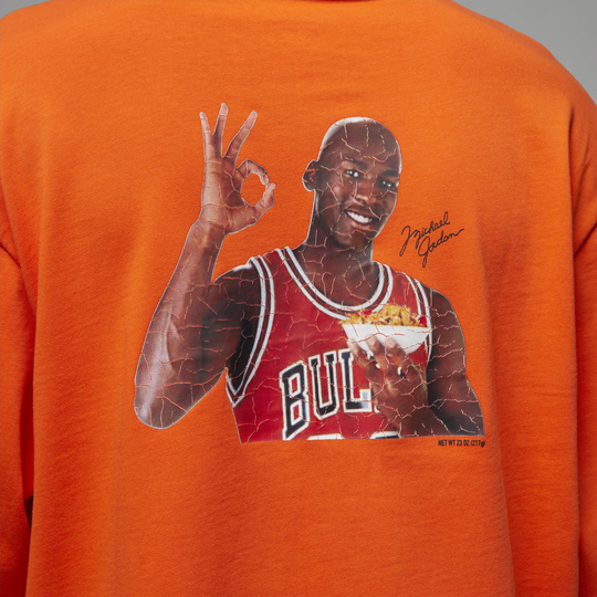 Orange jordan top t shirt
