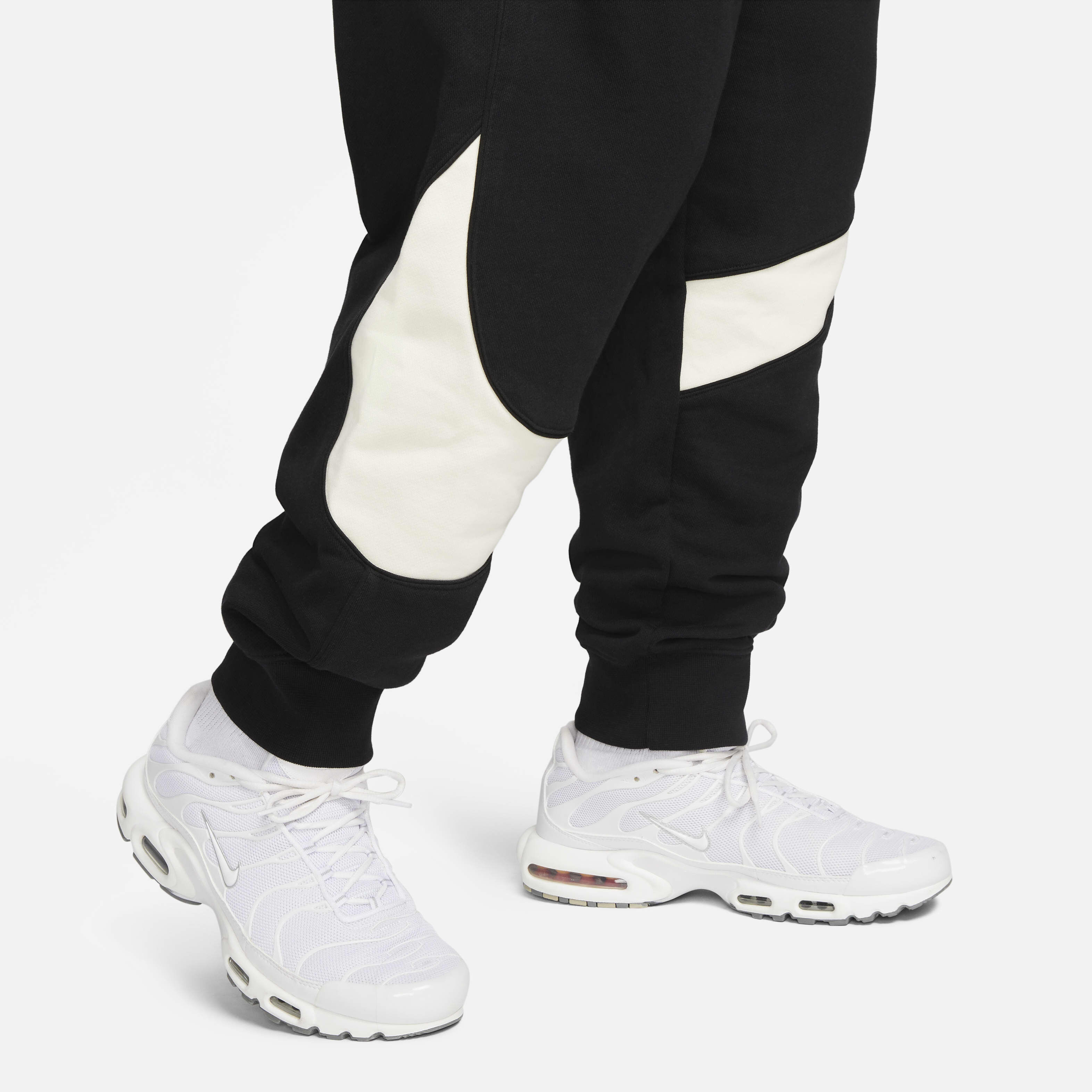 Nike white fleece pants on sale