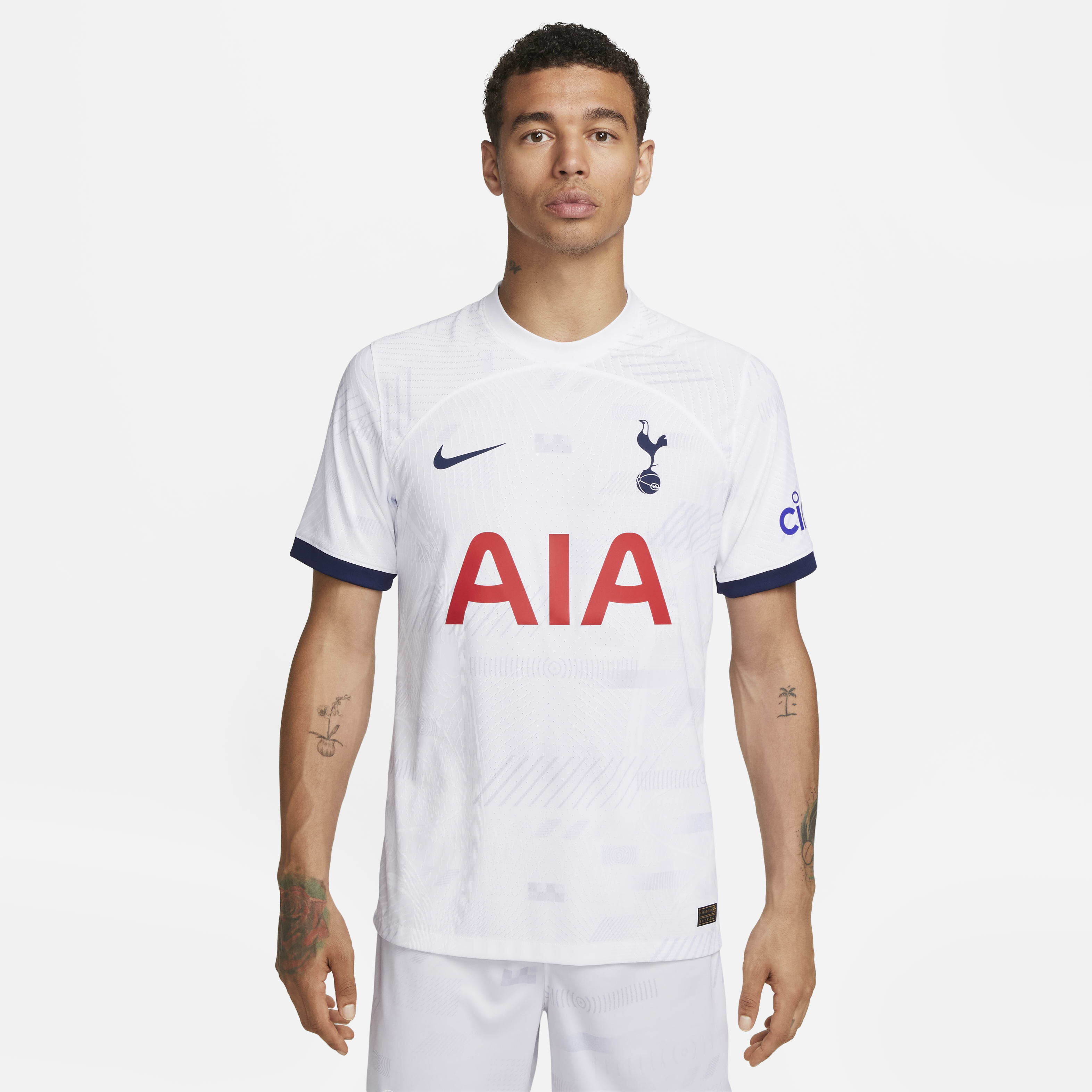 Buy Tottenham Hotspur 2023 24 Match Home Men s Nike Dri FIT ADV Football Shirt White Binary Blue Nike UAE Official