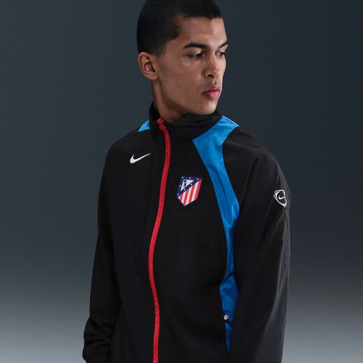 New In Men's Jackets & Gilets-Nike, Atlético Madrid, Men's Nike Football Total 90 Football Tracksuit Jacket