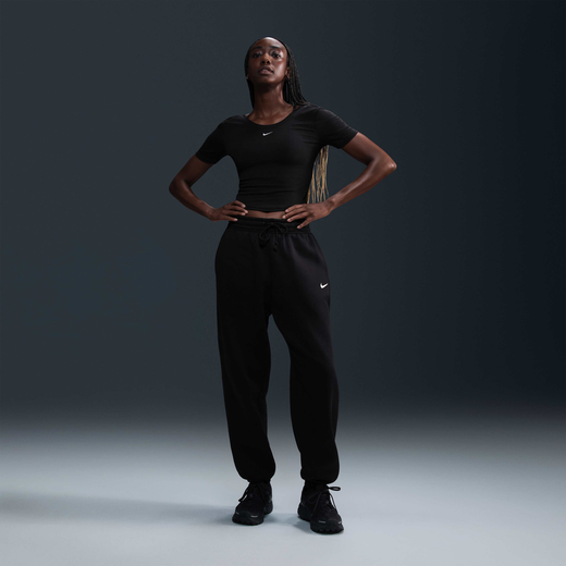 Clothing-Nike, Nike Sportswear Phoenix Fleece, Women's High-Waisted Oversized Tracksuit Bottoms