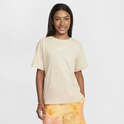 T-Shirts & Tops-Nike, Nike Sportswear Essential, Older Kids' (Girls') T-Shirt