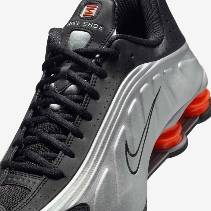 Buy Nike Shox R4 Men's Shoes - Metallic Silver/Black/Picante Red ...