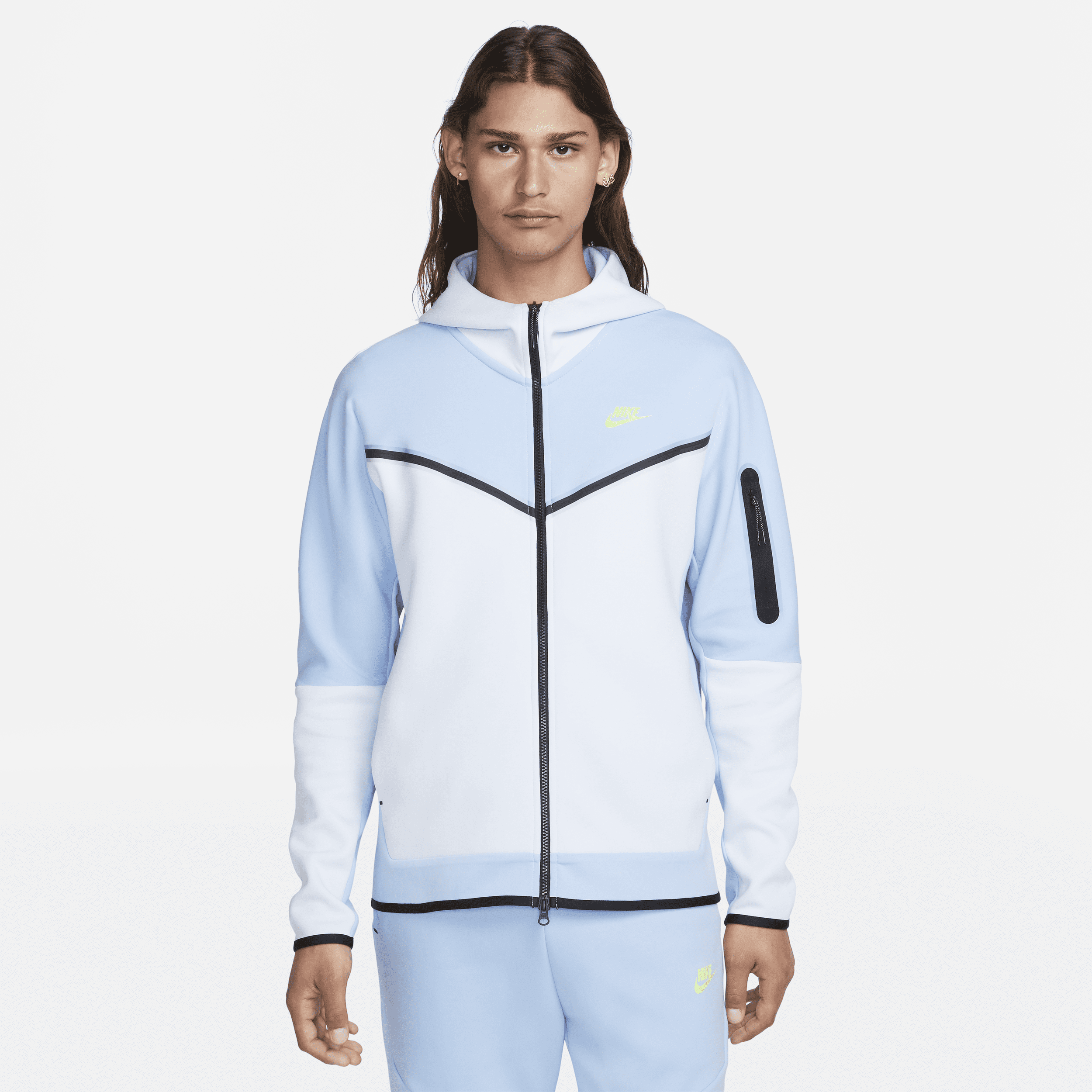 Light blue tech fleece deals