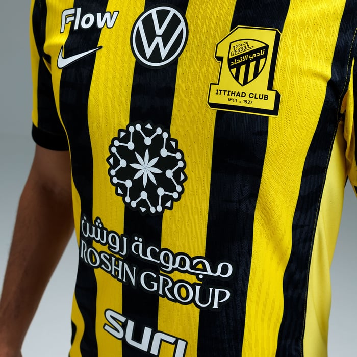 Al-Ittihad F.C. 2025/26 Match Home Jersey image number 5 Al-Ittihad F.C. 2025/26 Match Home Jersey image number 5