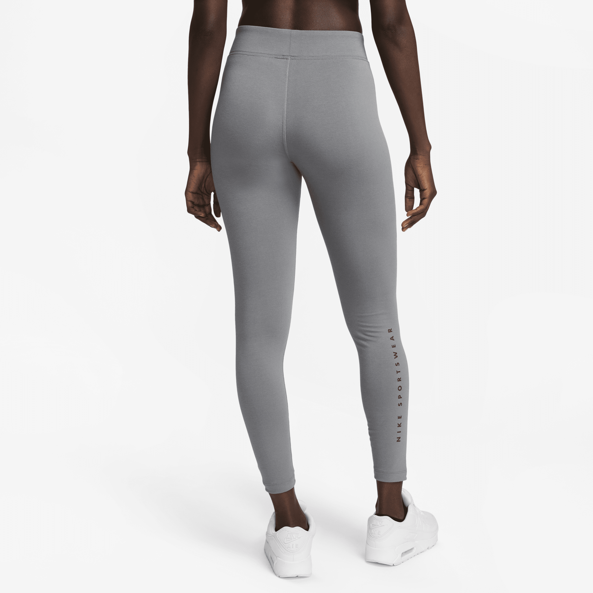 Grey nike leggings womens sale