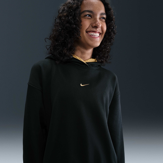 هوديات أطفال جديدة-نايكي, Nike Sportswear Club Fleece, هودي واسع للأطفال الكبار (للبنات)
