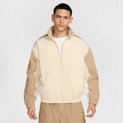 Men's Track Jackets-Nike, Nike Club, Men's Oversized Woven Tracksuit Jacket