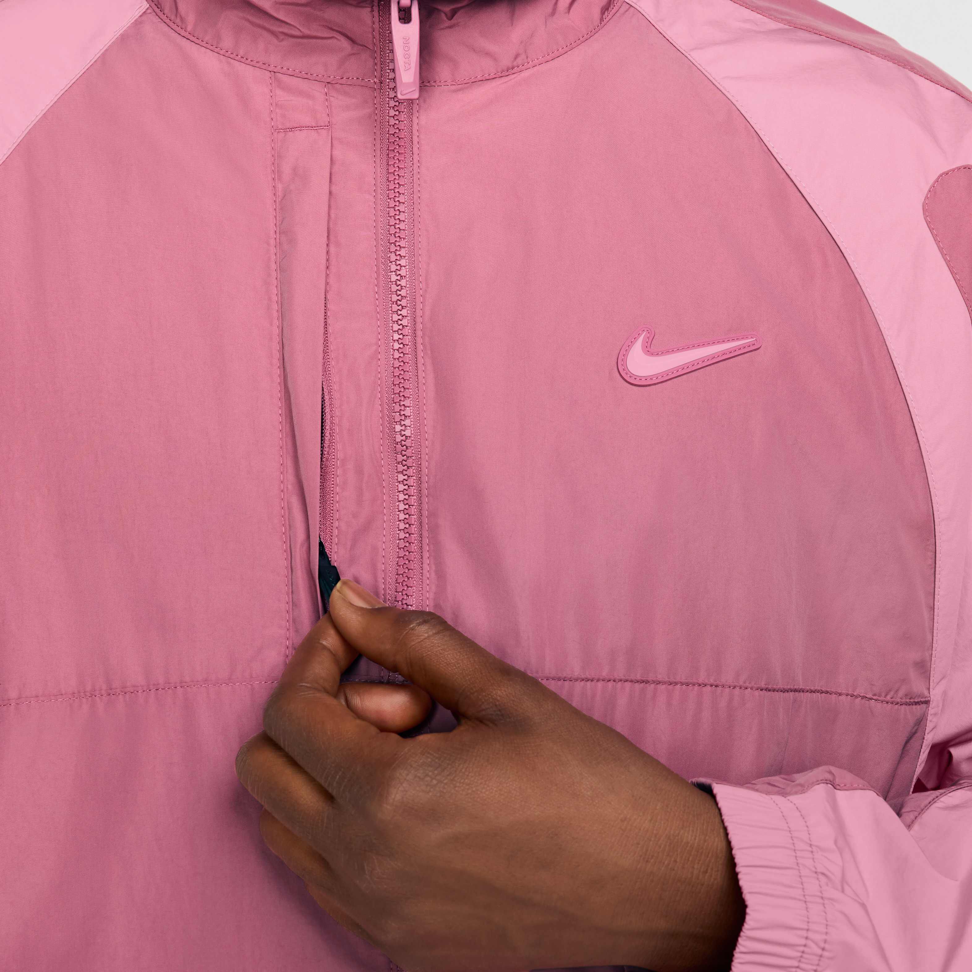 nike track jacket pink