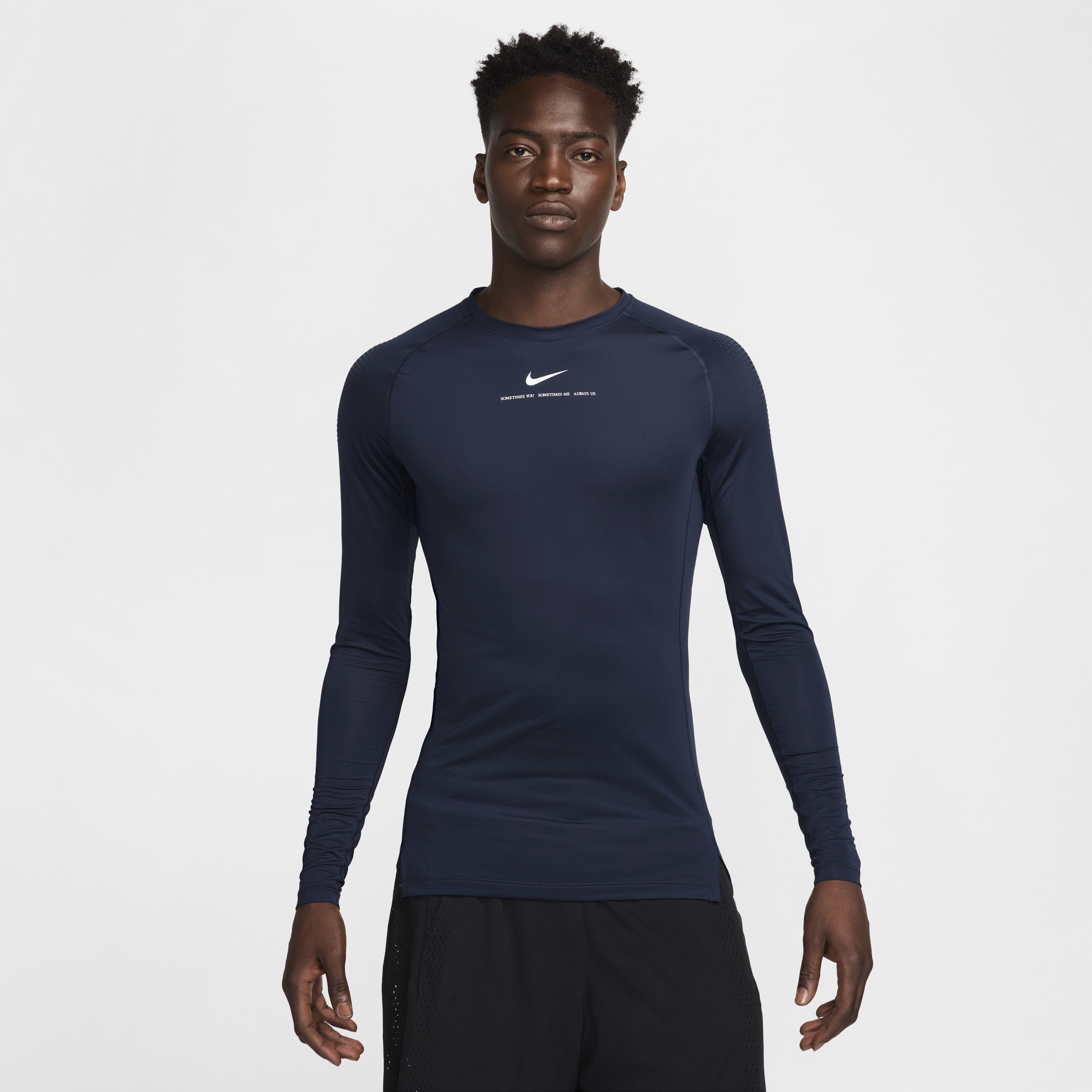 Buy NOCTA Men s Long Sleeve Base Layer Basketball Top College Navy White Nike UAE Official