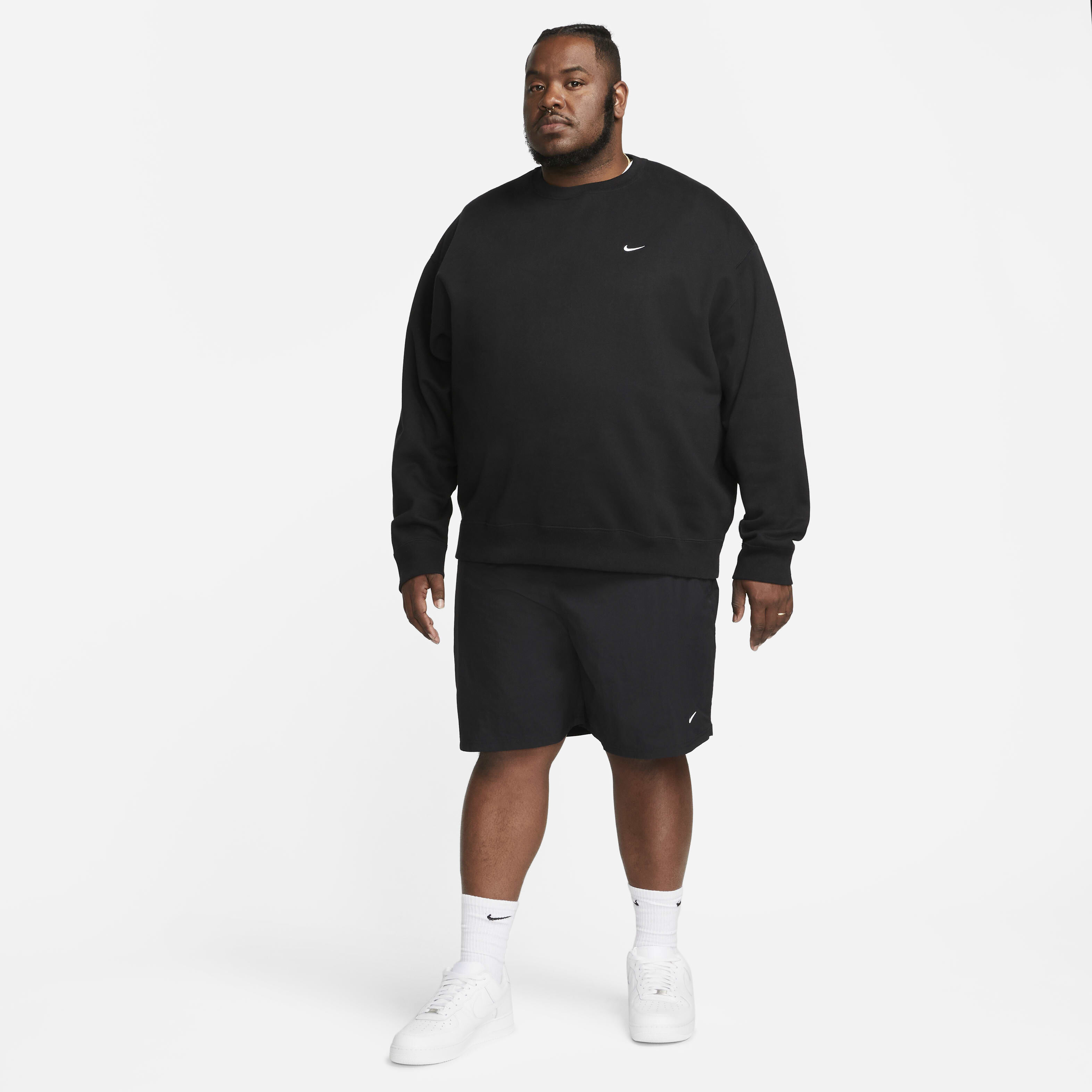 【ナイキ】Nike NSW Trend Fleece Crew Black Sail - Asia ナイキ】Nike NSW Trend Fleece Crew Black Sail - Asia NIKE AS