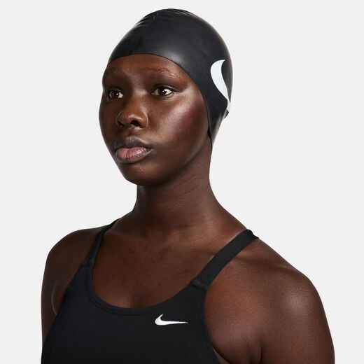 Men's Swim Googles & Caps-Nike Swim, Nike Swim Big Swoosh, Swim Cap