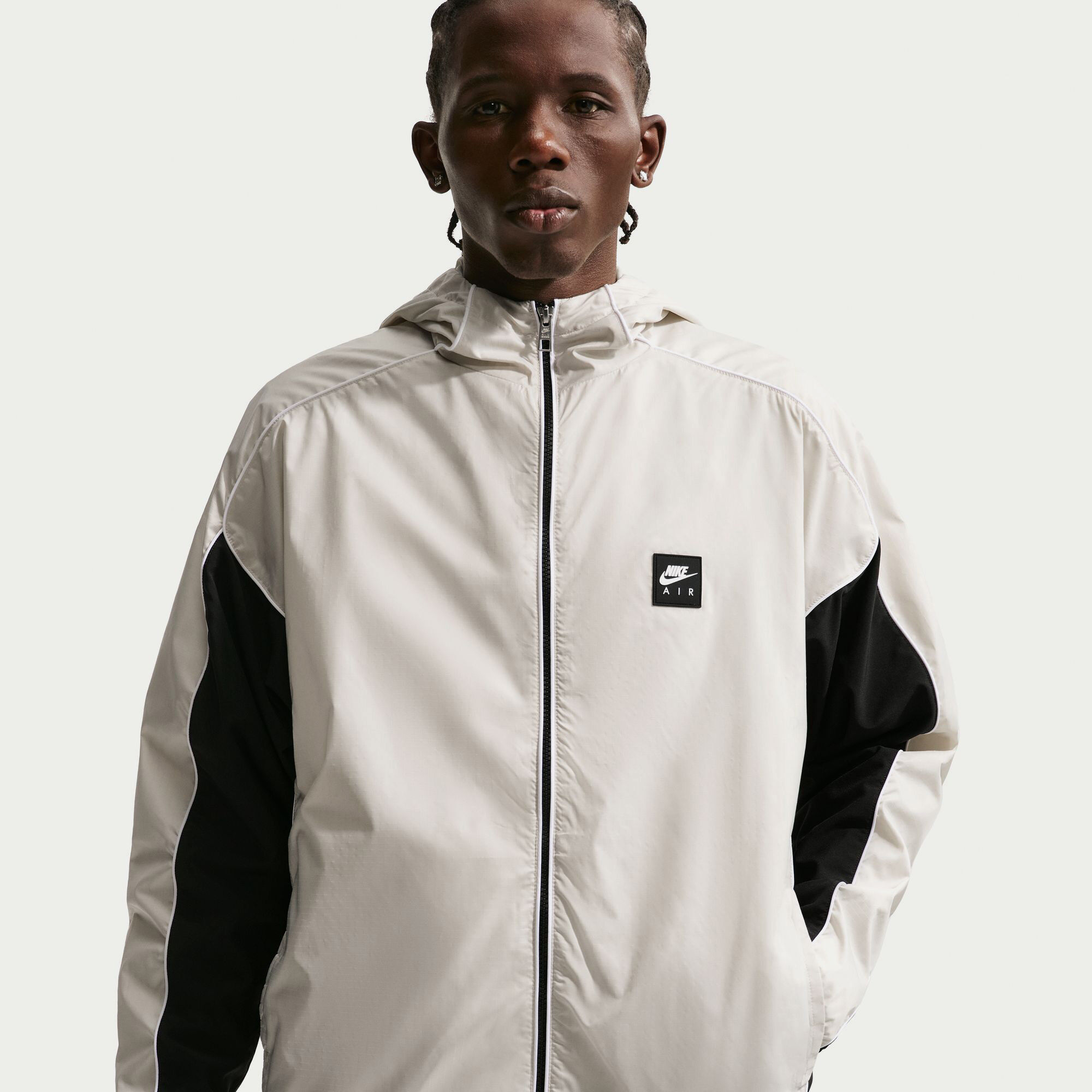 Buy Nike Air Men's Full-Zip Hybrid Utility Jacket - Light Bone
