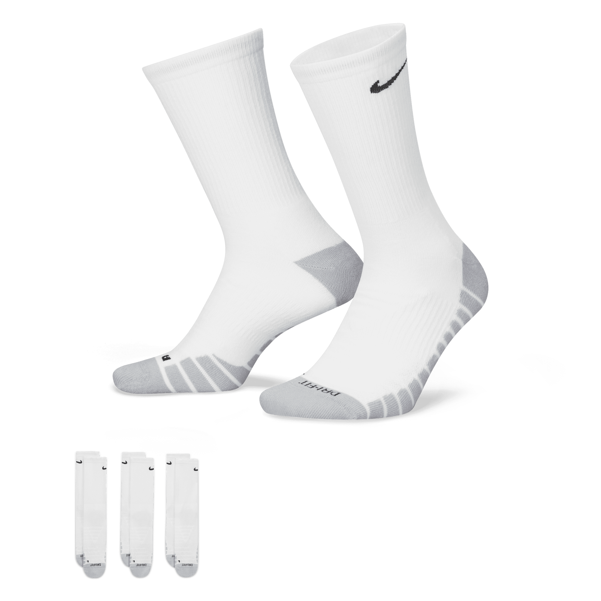 Buy Nike Everyday Max Cushioned Training Crew Socks (3 Pairs) | Nike ...