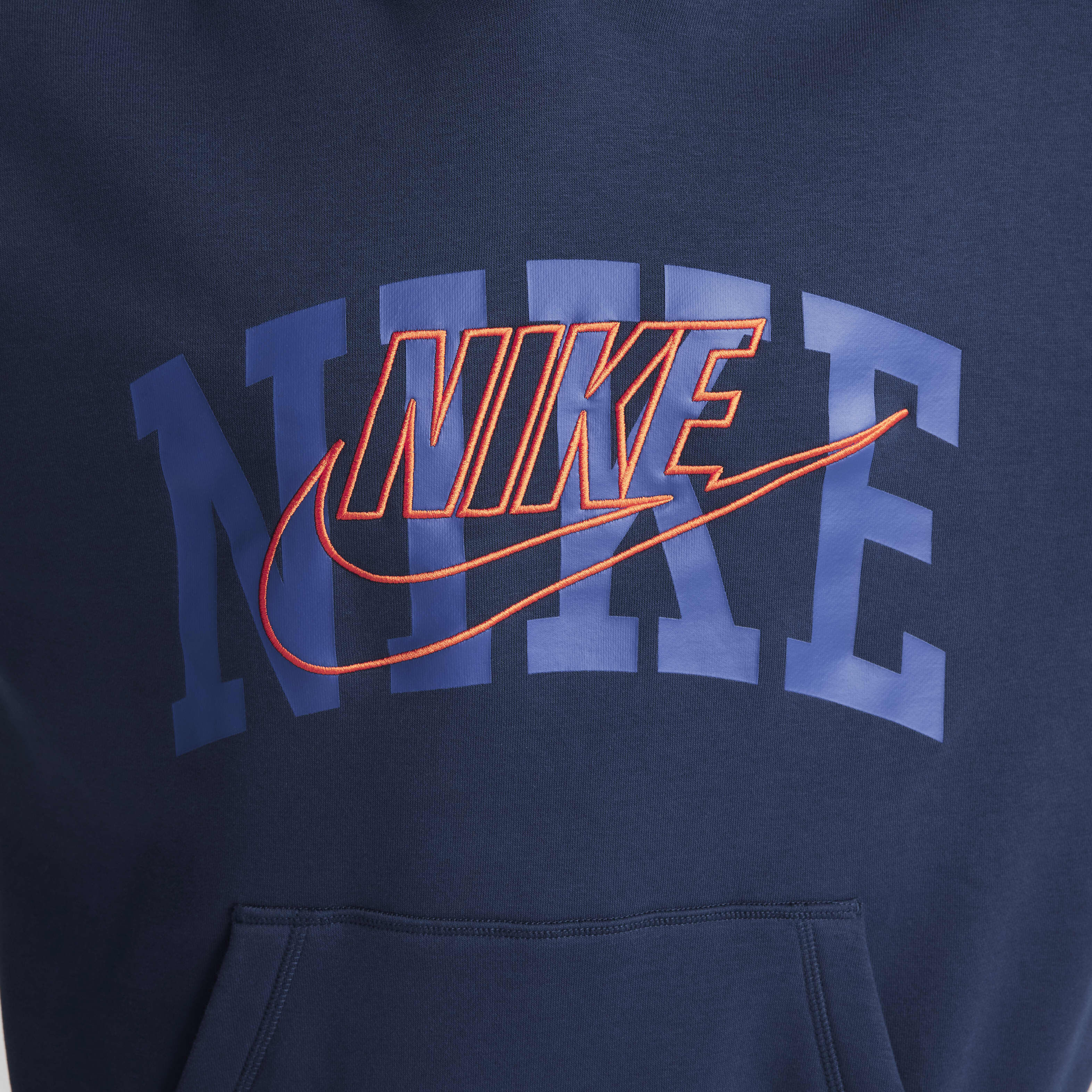 Navy blue and red nike hoodie shop