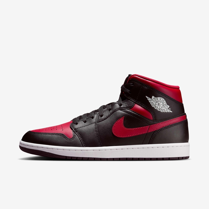 Buy Air Jordan Mid Men's Shoes Black/Summit White/Varsity Red
