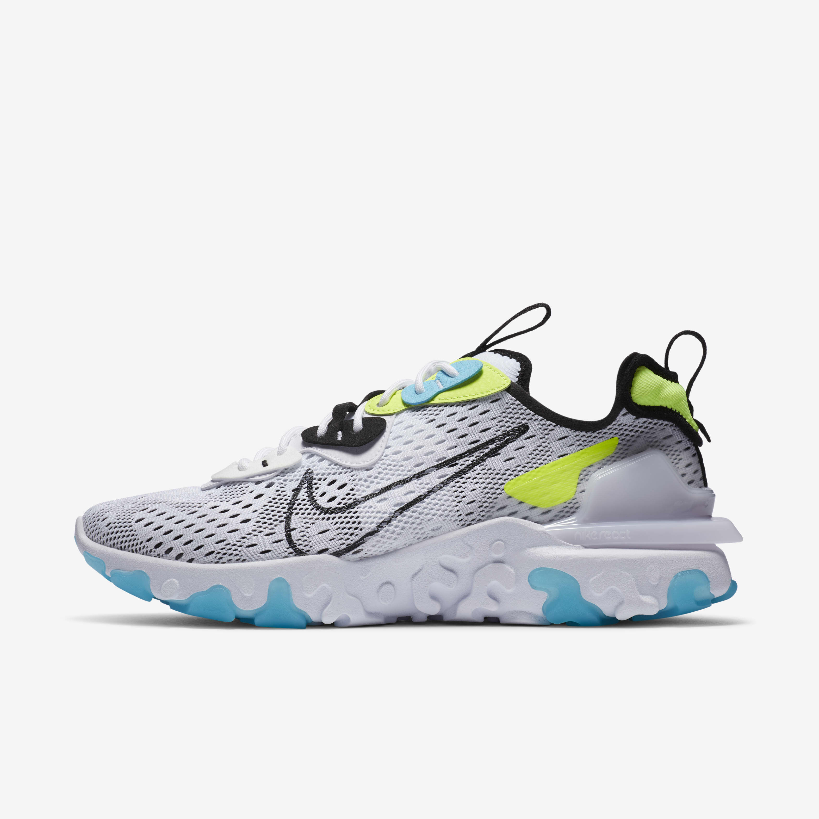 Buy Nike React Vision Men's Shoe - White/Volt/Blue Fury