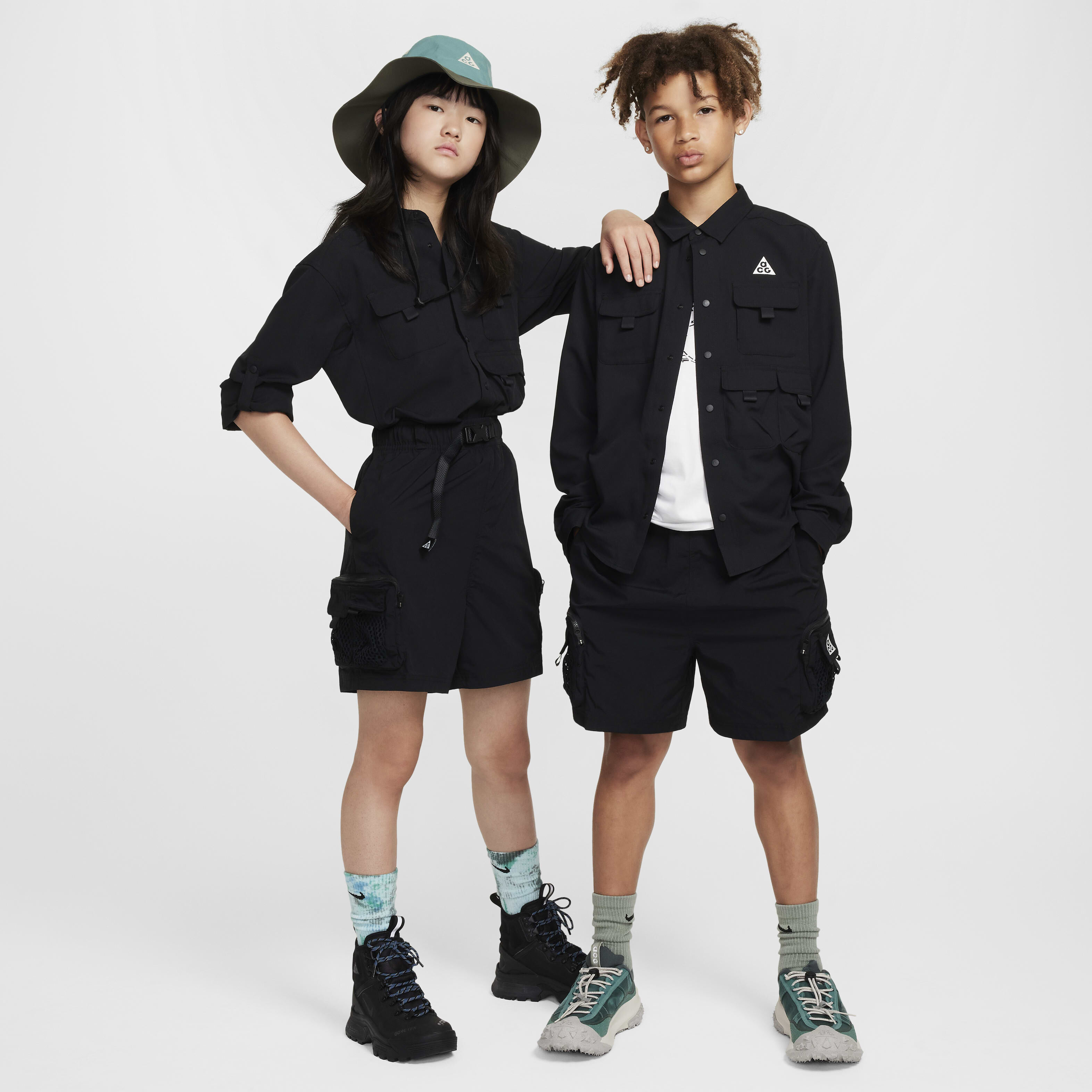 Buy Nike ACG Older Kids' Dri-FIT UV Top - Black/Black/Black Buy Nike ACG Older Kids' Dri-FIT UV Top - Black/Black/Black